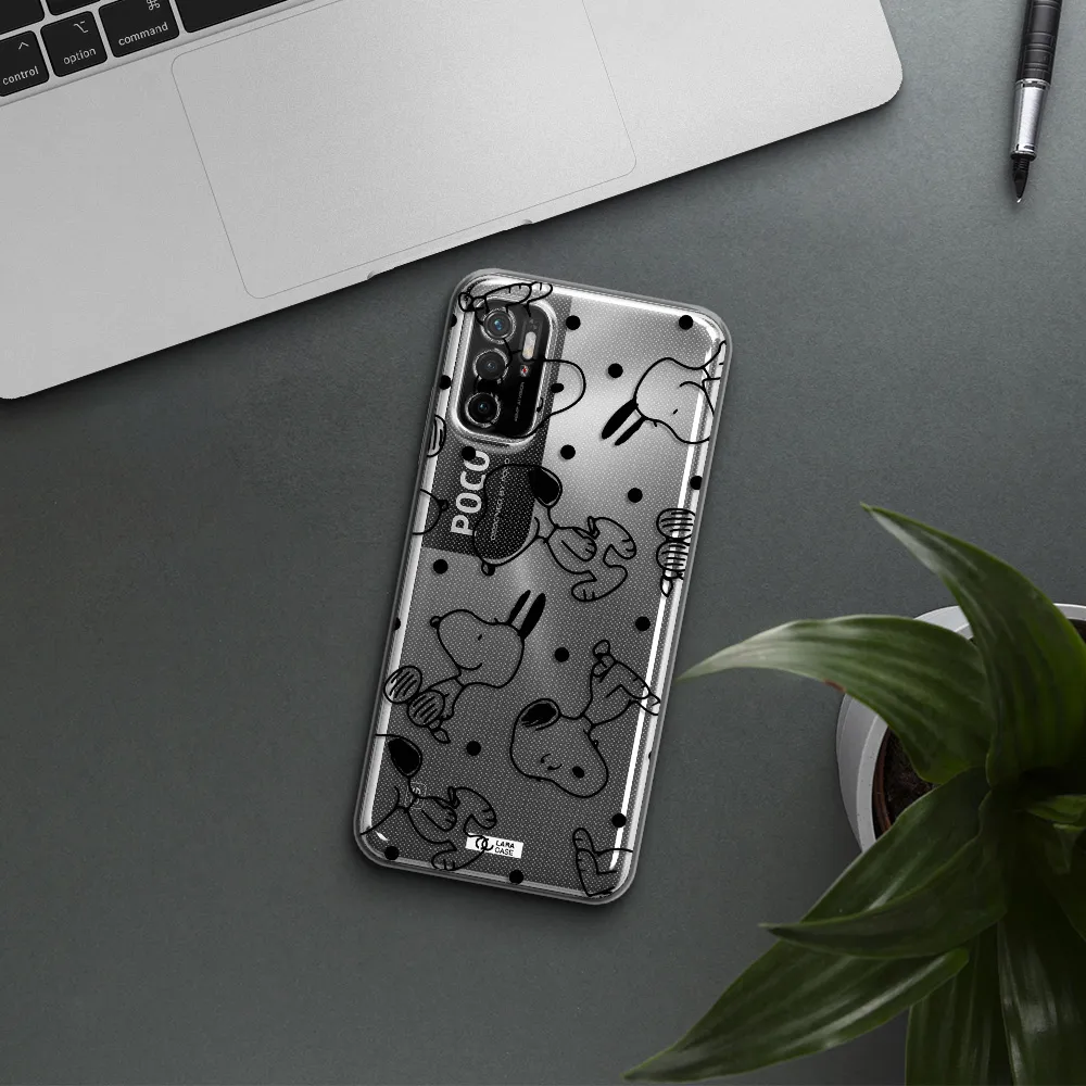 A Pattern Of Cartoon Characters Xiaomi Poco M4 Pro 5G Clear Tpu Case