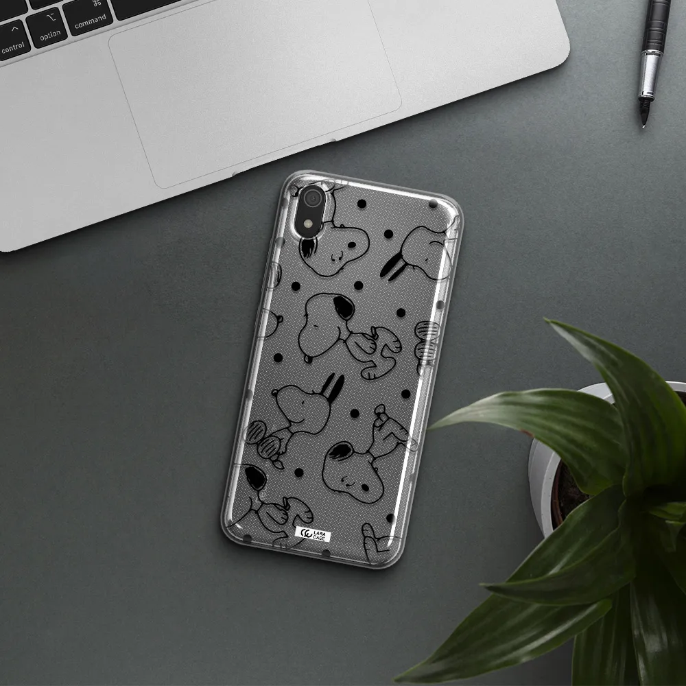 a pattern of cartoon characters Xiaomi Redmi 7A Clear TPU Case