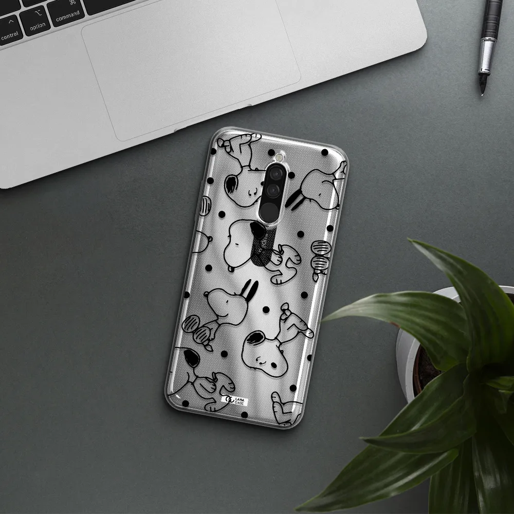 A Pattern Of Cartoon Characters Xiaomi Redmi 8 Clear Tpu Case