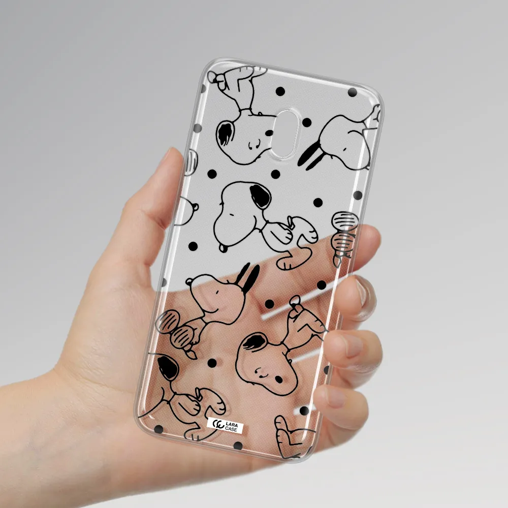 a pattern of cartoon characters Xiaomi Redmi 8A Clear TPU Case