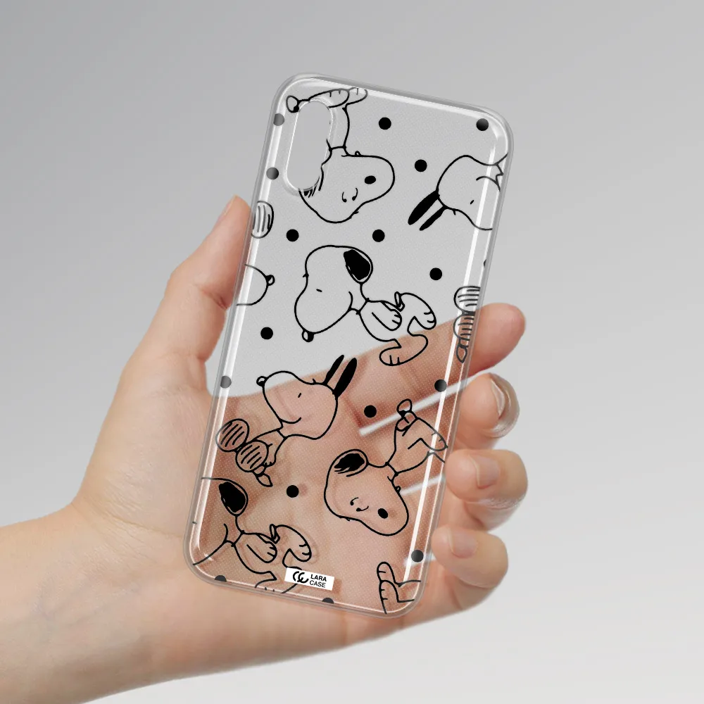 a pattern of cartoon characters Xiaomi Redmi 9A Clear TPU Case