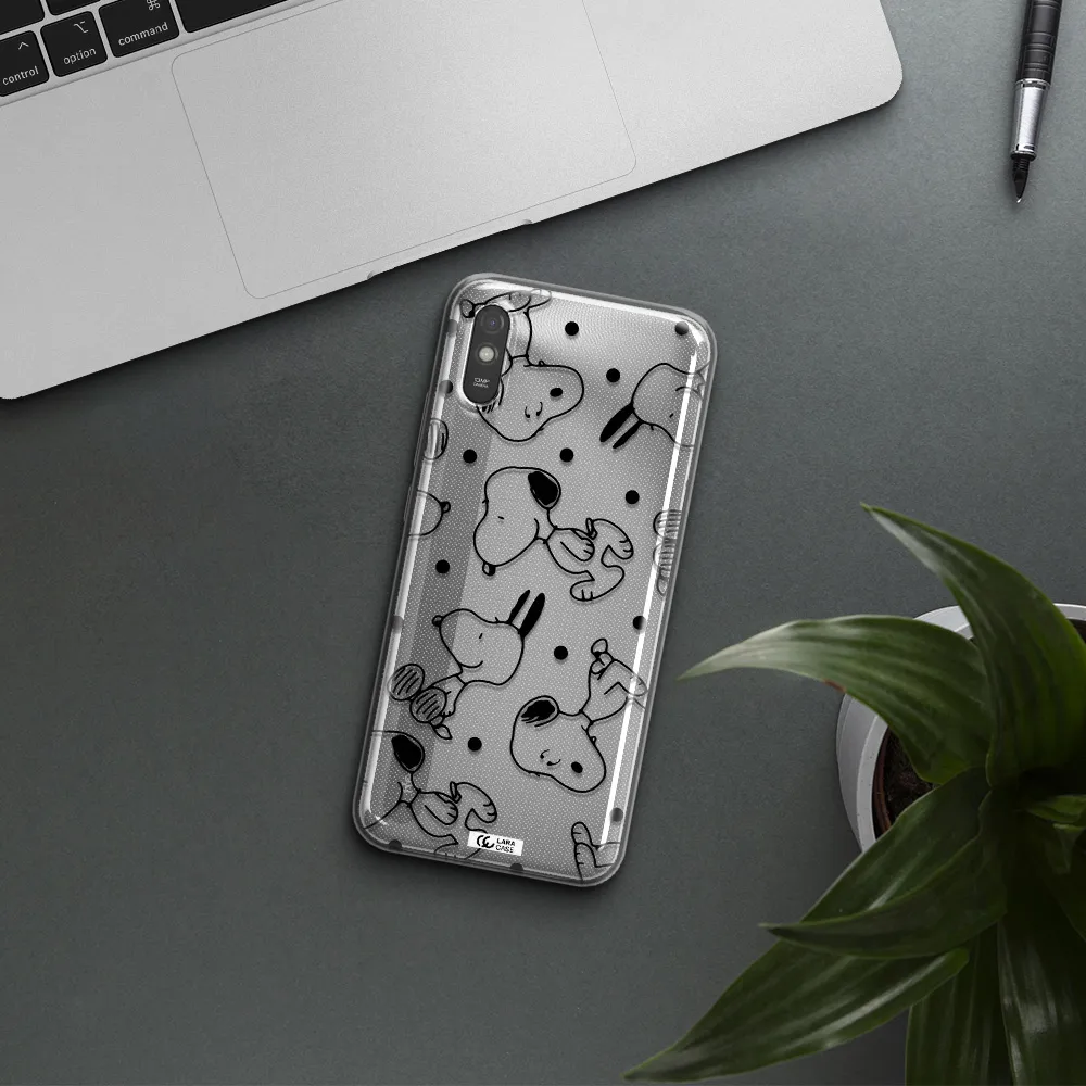 a pattern of cartoon characters Xiaomi Redmi 9A Clear TPU Case