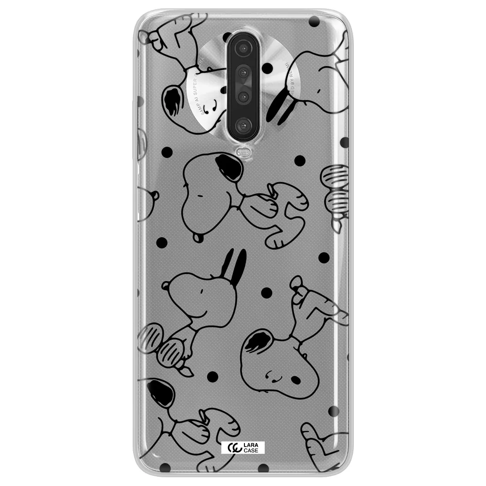 a pattern of cartoon characters Xiaomi Redmi K30 Clear TPU Case