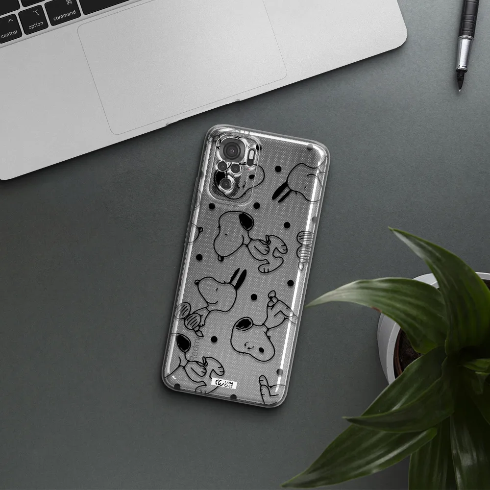 A Pattern Of Cartoon Characters Xiaomi Redmi Note 10S Clear Tpu Case