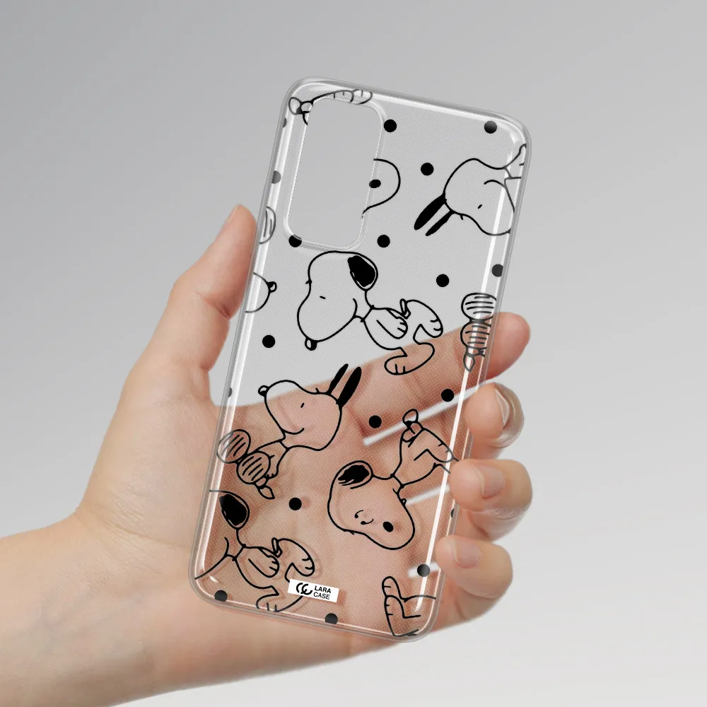 a pattern of cartoon characters Xiaomi Redmi Note 11 Clear TPU Case