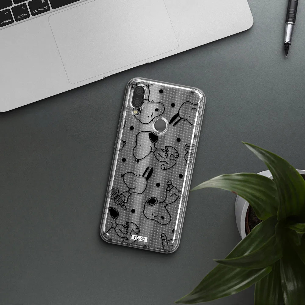 a pattern of cartoon characters Xiaomi Redmi Note 7 Clear TPU Case