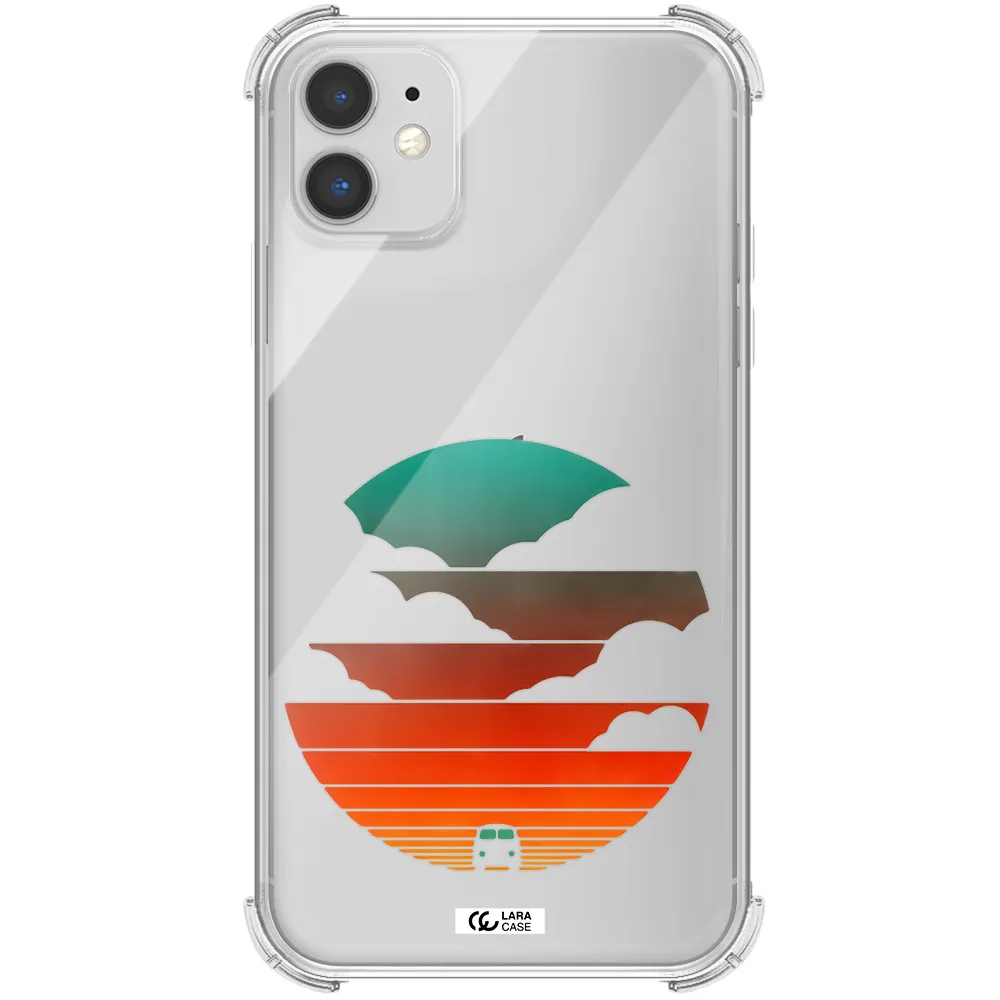 a logo of a boat Apple iPhone 11 Clear PC Case