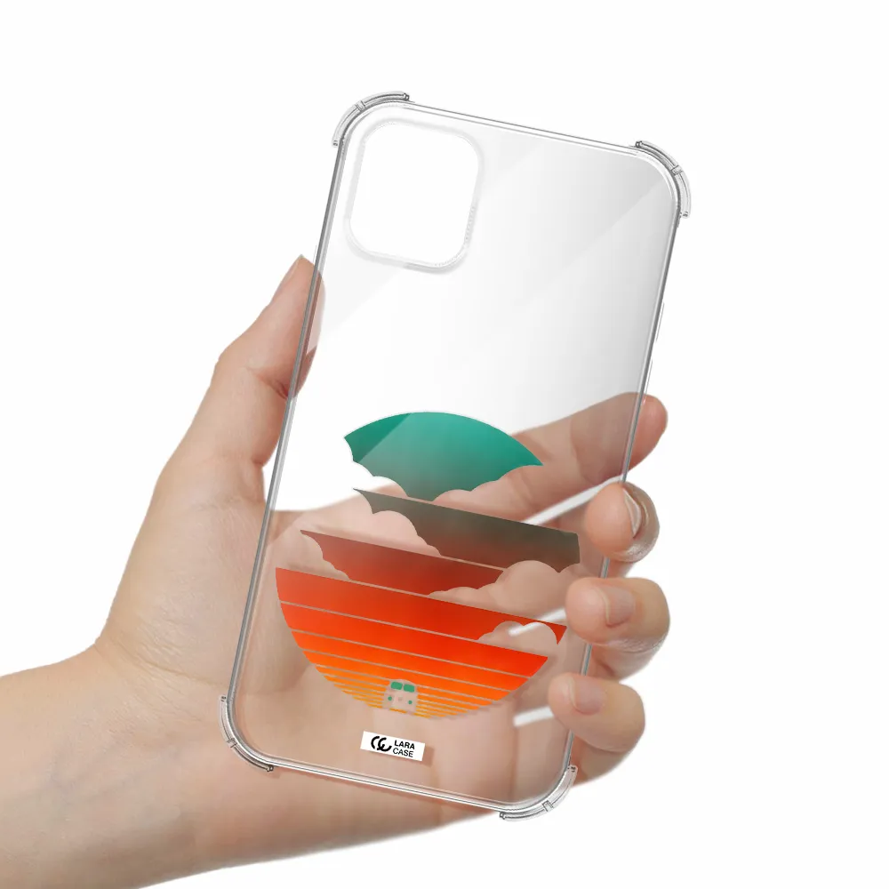 a logo of a boat Apple iPhone 11 Clear PC Case