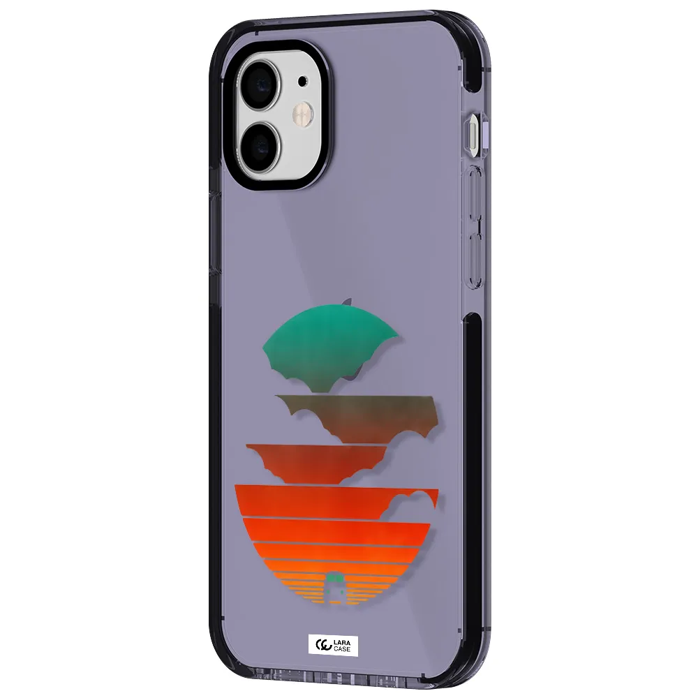 a logo of a boat Apple iPhone 12 impact Lilac Case