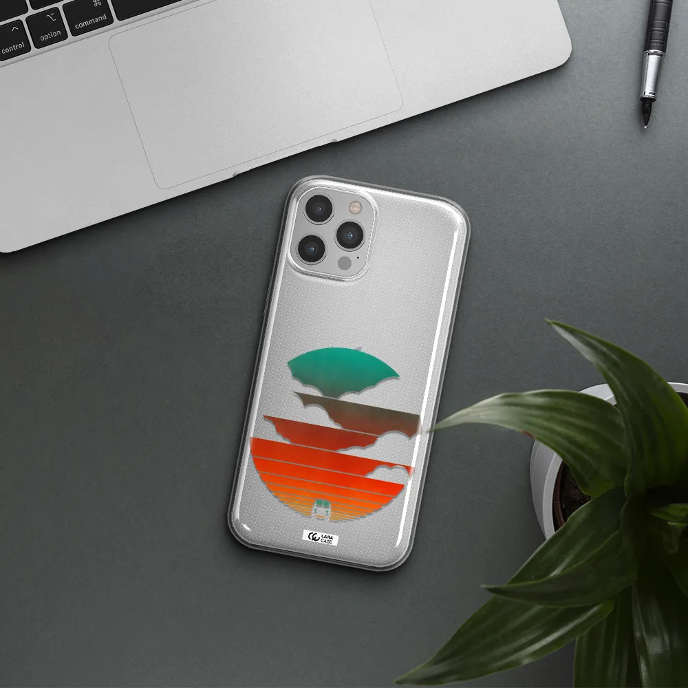 a logo of a boat Apple iPhone 12 pro Clear TPU Case