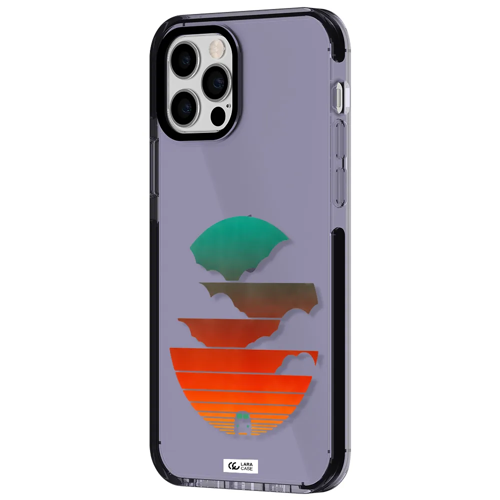 a logo of a boat Apple iPhone 12 pro impact Lilac Case