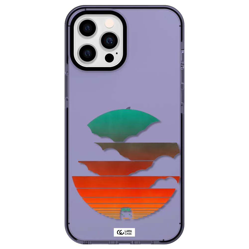 a logo of a boat Apple iPhone 12 pro max impact Lilac Case