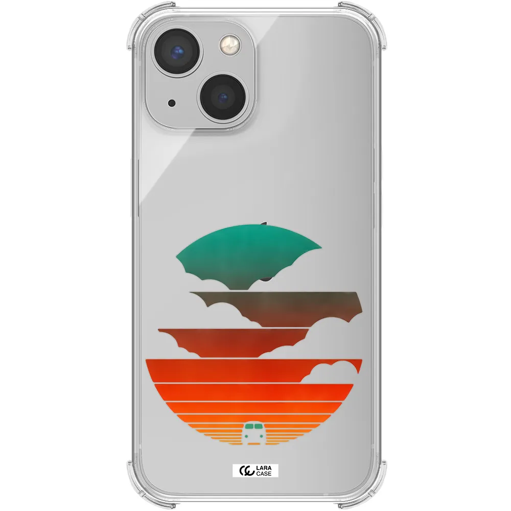 a logo of a boat Apple iPhone 13 Clear PC Case