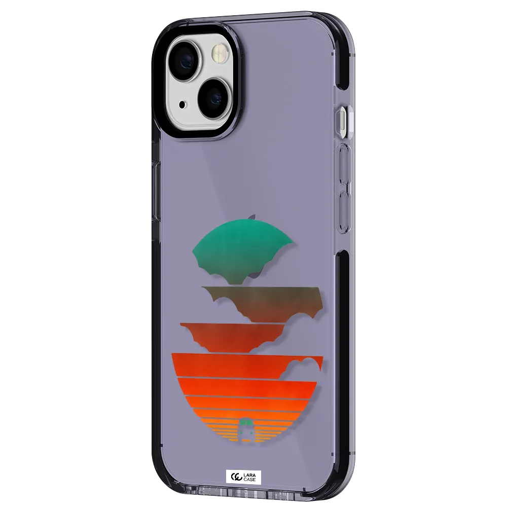 a logo of a boat Apple iPhone 13 impact Lilac Case