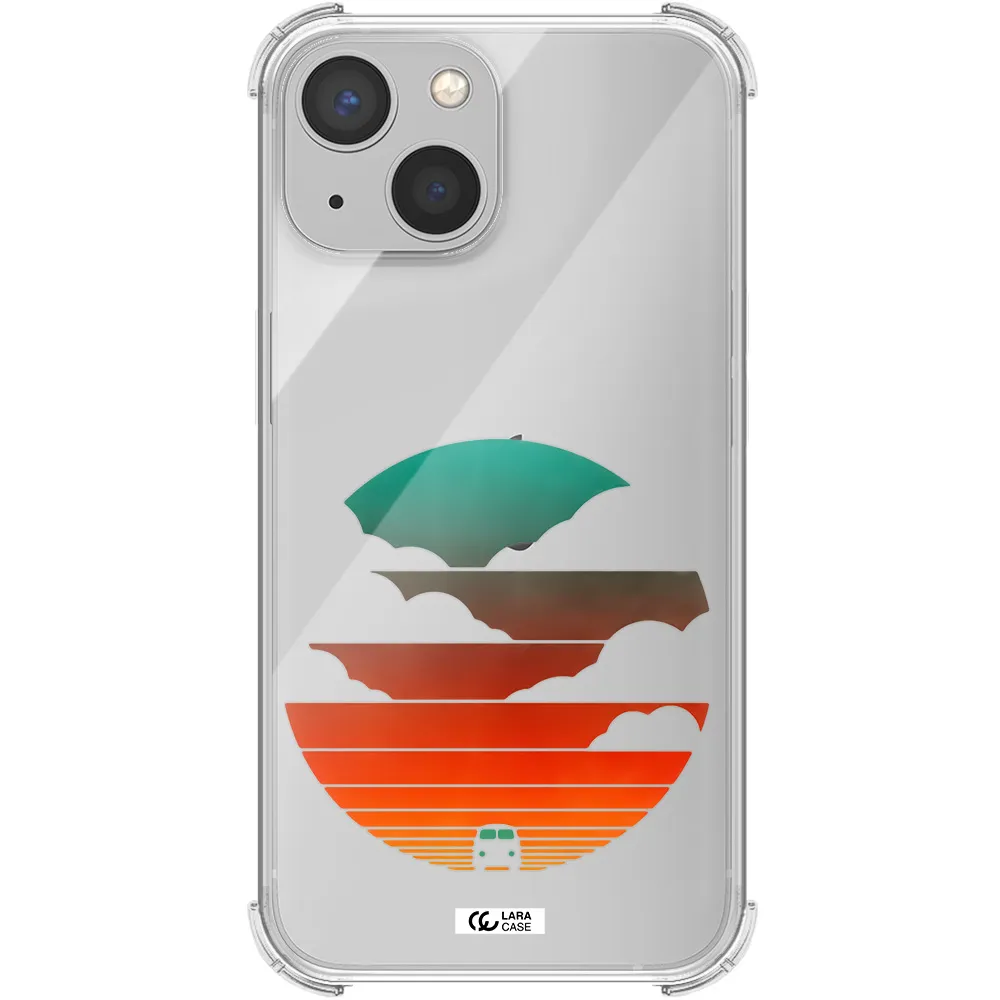 a logo of a boat Apple iPhone 13 mini Clear PC Case