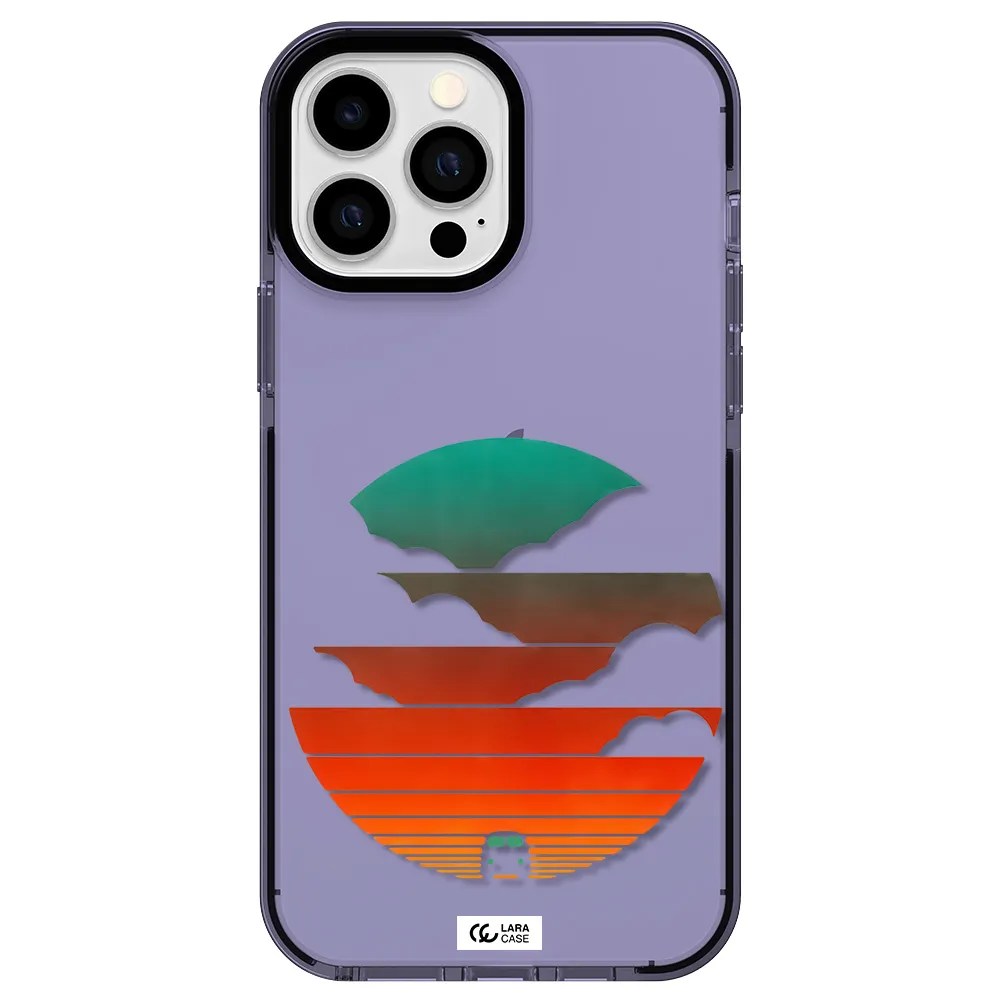 a logo of a boat Apple iPhone 13 Pro Max impact Lilac Case