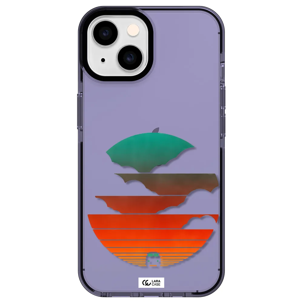 a logo of a boat Apple iPhone 14 impact Lilac Case