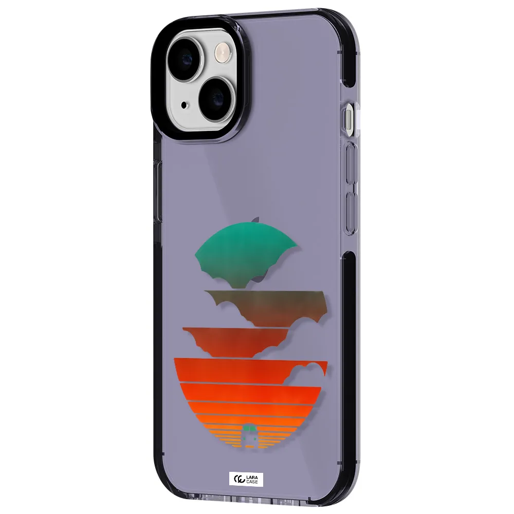 a logo of a boat Apple iPhone 14 impact Lilac Case