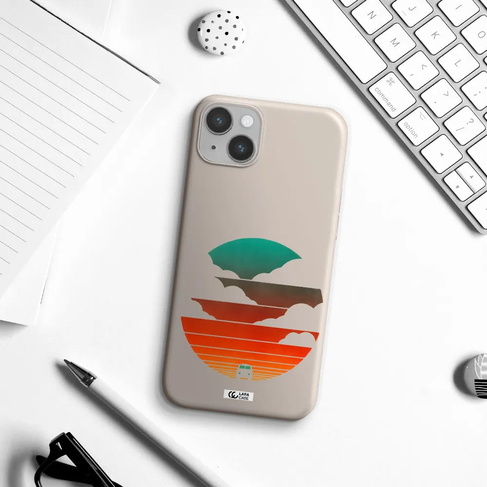 a logo of a boat Apple iPhone 14 plus Silicone Stone Case