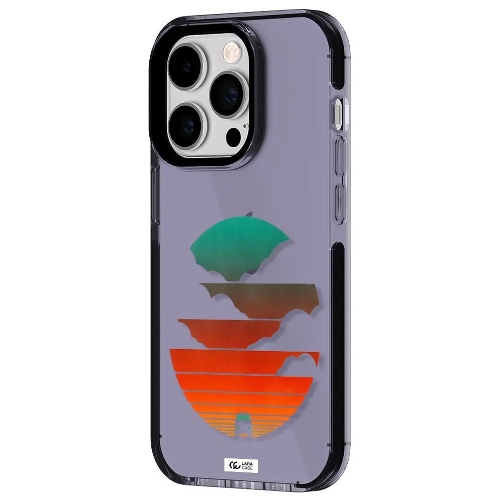 a logo of a boat Apple iPhone 14 pro impact Lilac Case