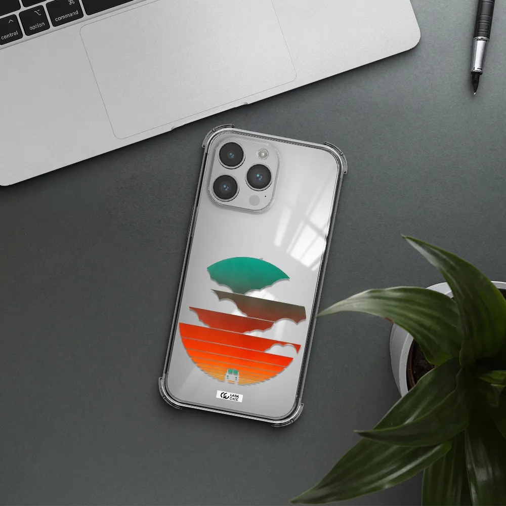 a logo of a boat Apple iPhone 14 pro max Clear PC Case