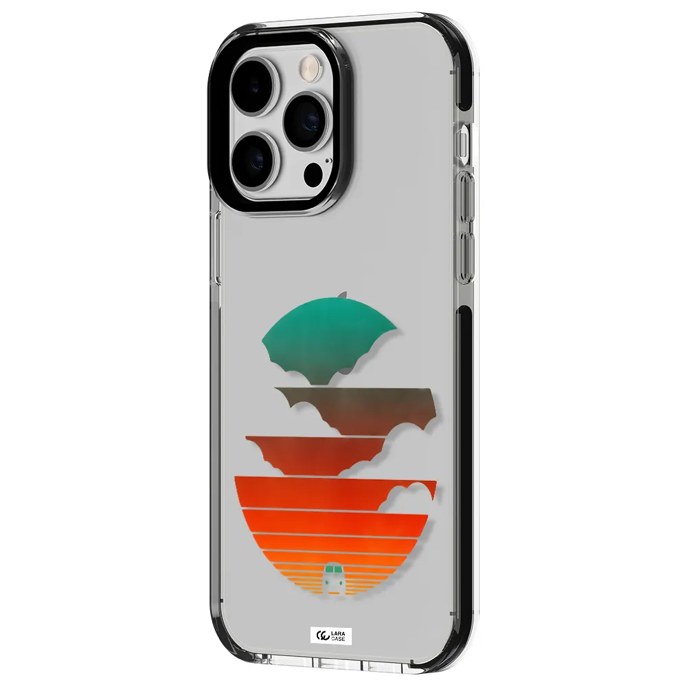 a logo of a boat Apple iPhone 15 Pro impact black border Case