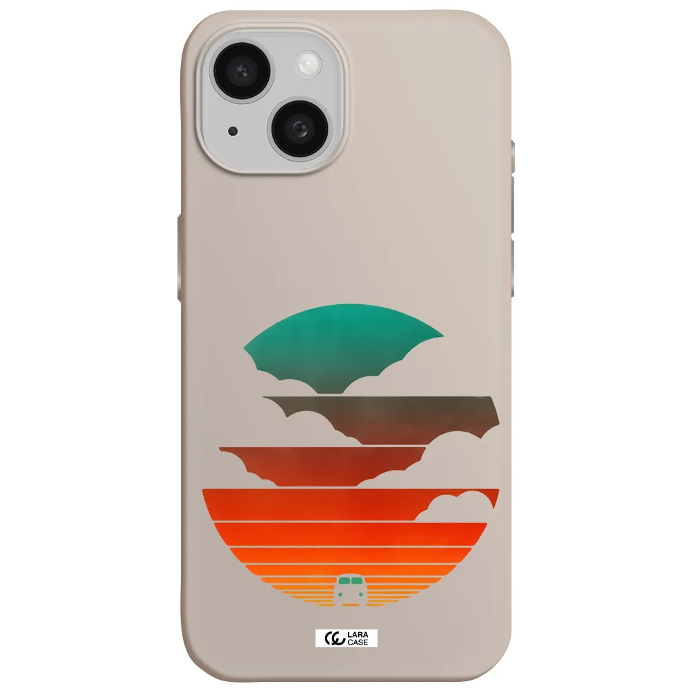 a logo of a boat Apple iPhone 15 Silicone Stone Case