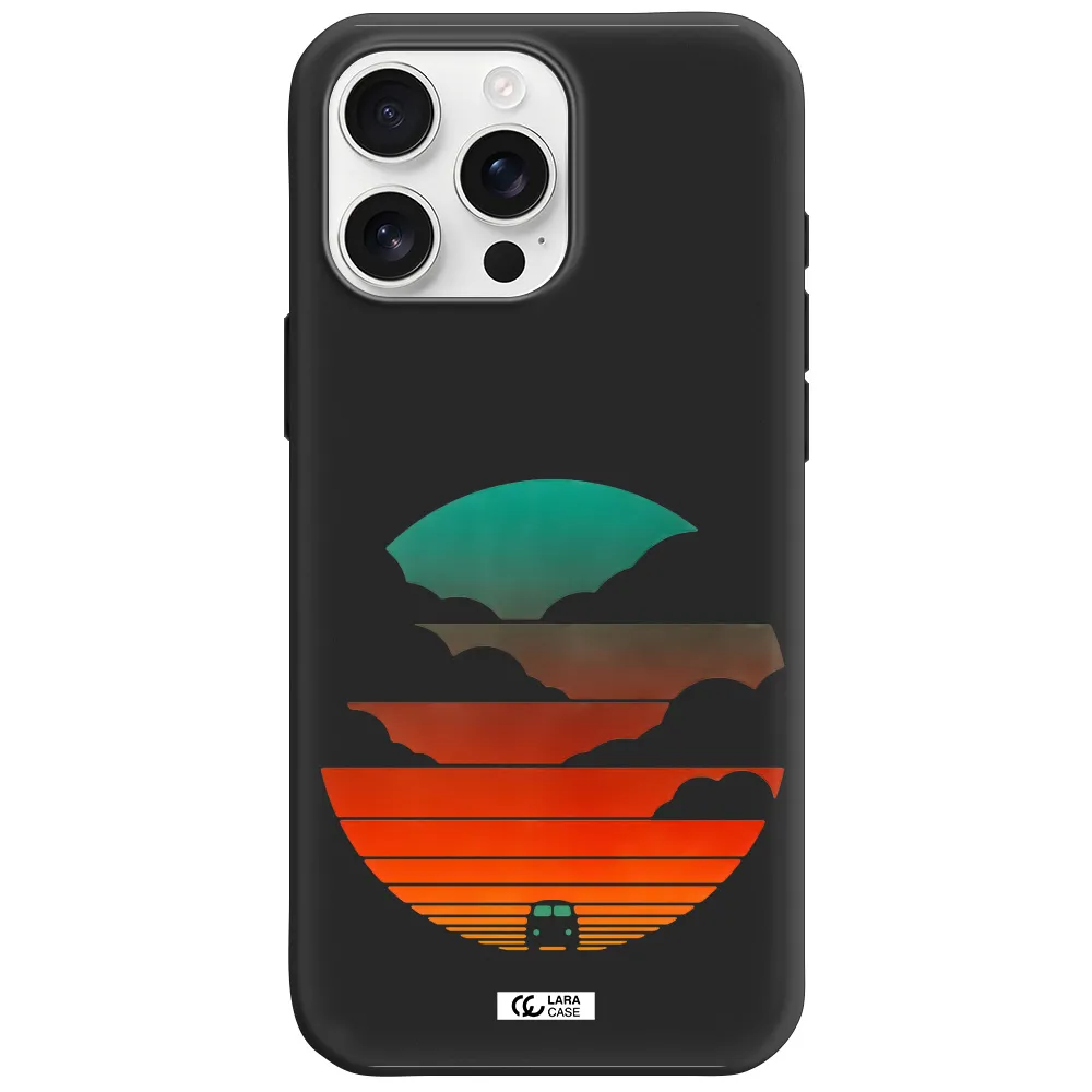 A Logo Of A Boat Apple Iphone 16 Pro Max Silicone Black Case