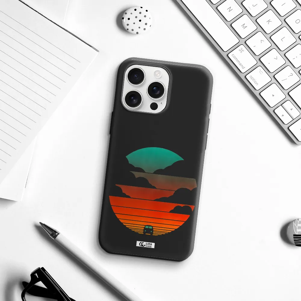 A Logo Of A Boat Apple Iphone 16 Pro Max Silicone Black Case