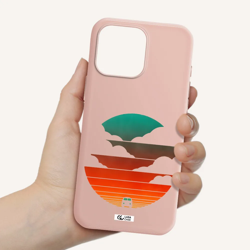 A Logo Of A Boat Apple Iphone 16 Pro Max Silicone Pastel Pink Case