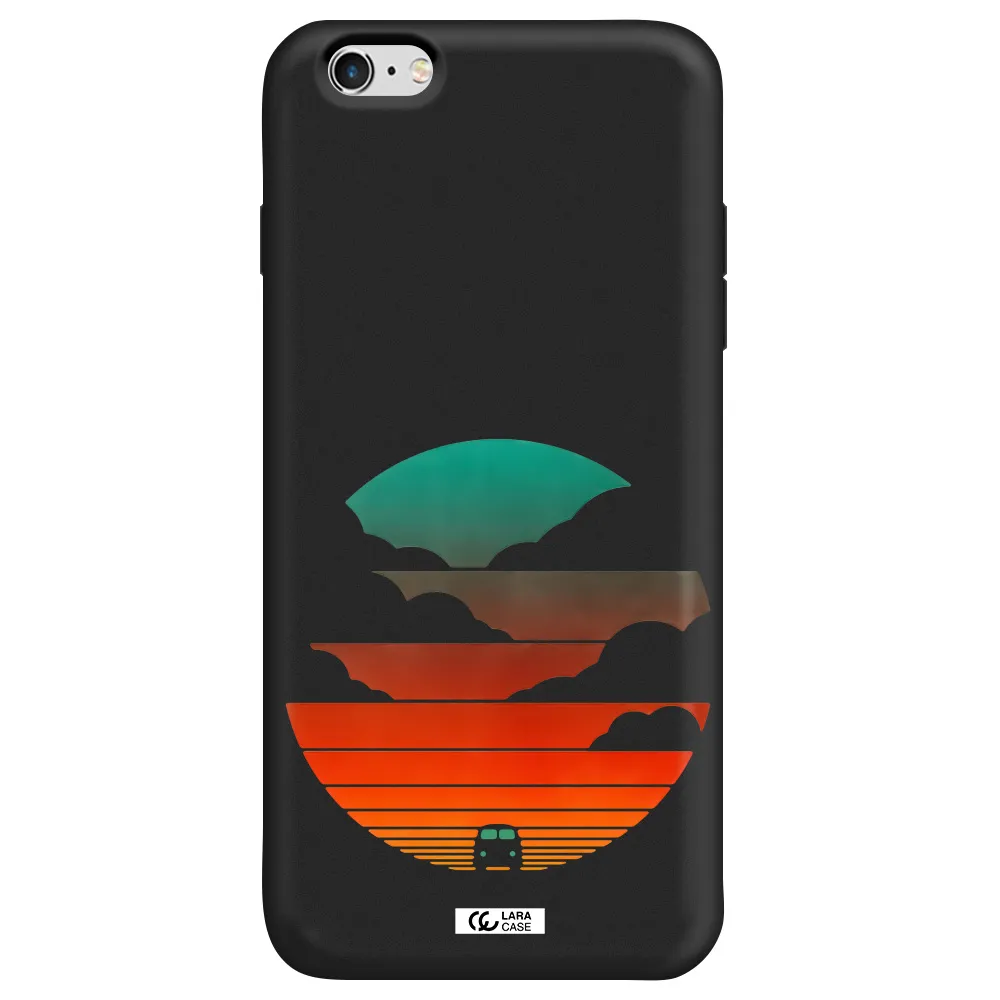 a logo of a boat Apple iPhone 6 plus Silicone black Case