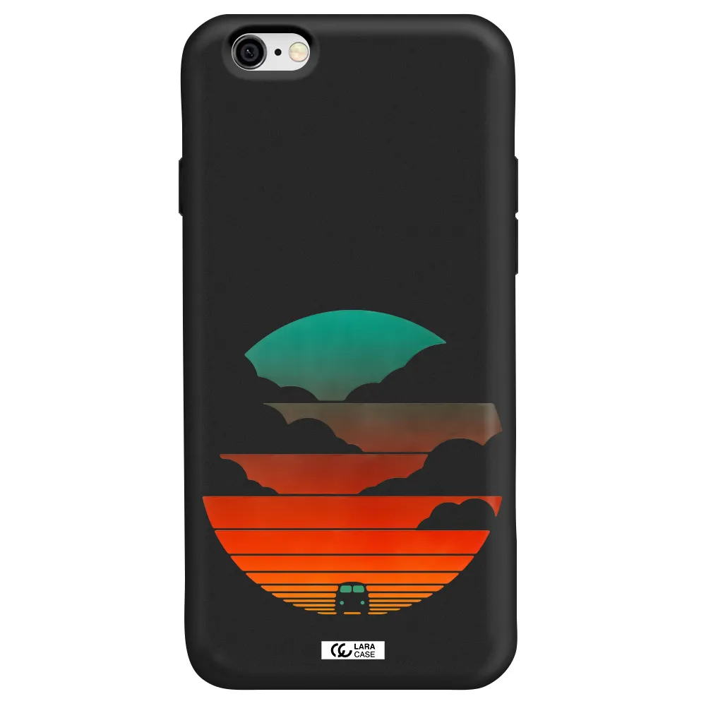 a logo of a boat Apple iPhone 6 Silicone black Case