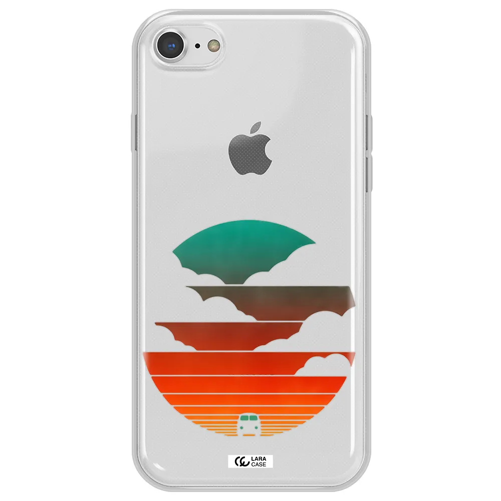 a logo of a boat Apple iPhone 7 Clear TPU Case