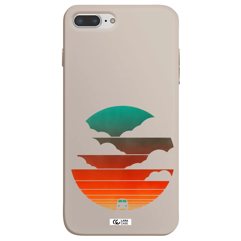 a logo of a boat Apple iPhone 8 plus Silicone Stone Case