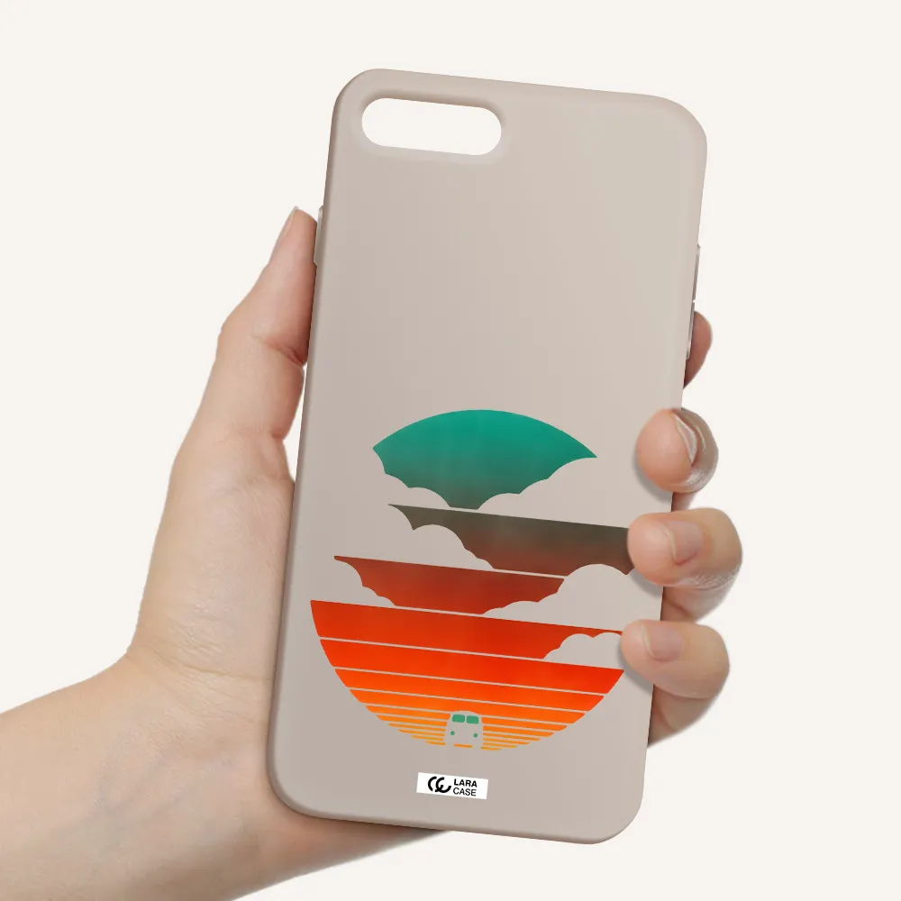 a logo of a boat Apple iPhone 8 plus Silicone Stone Case