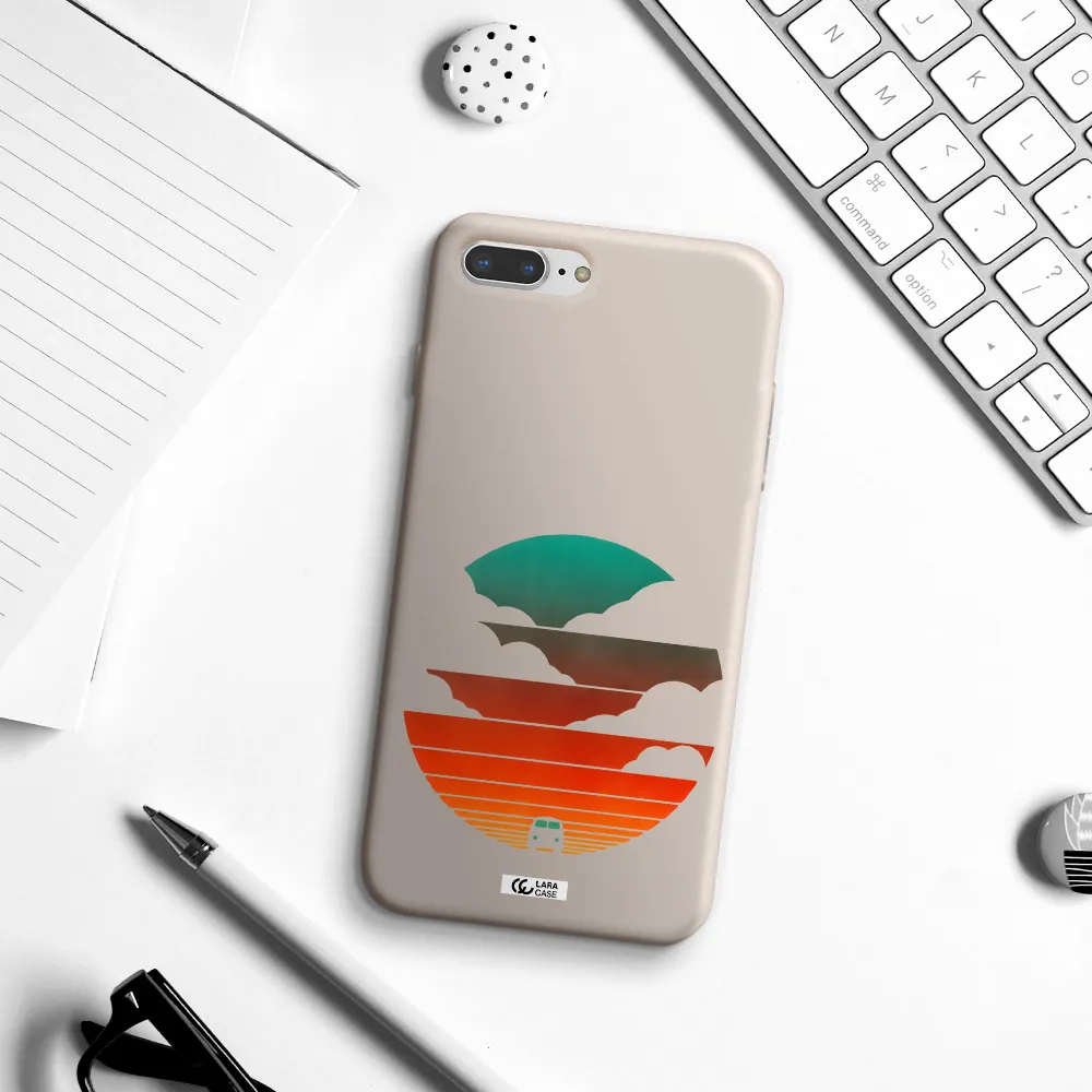 a logo of a boat Apple iPhone 8 plus Silicone Stone Case