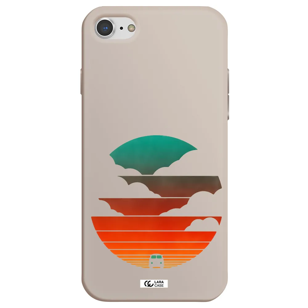 a logo of a boat Apple iPhone 8 Silicone Stone Case