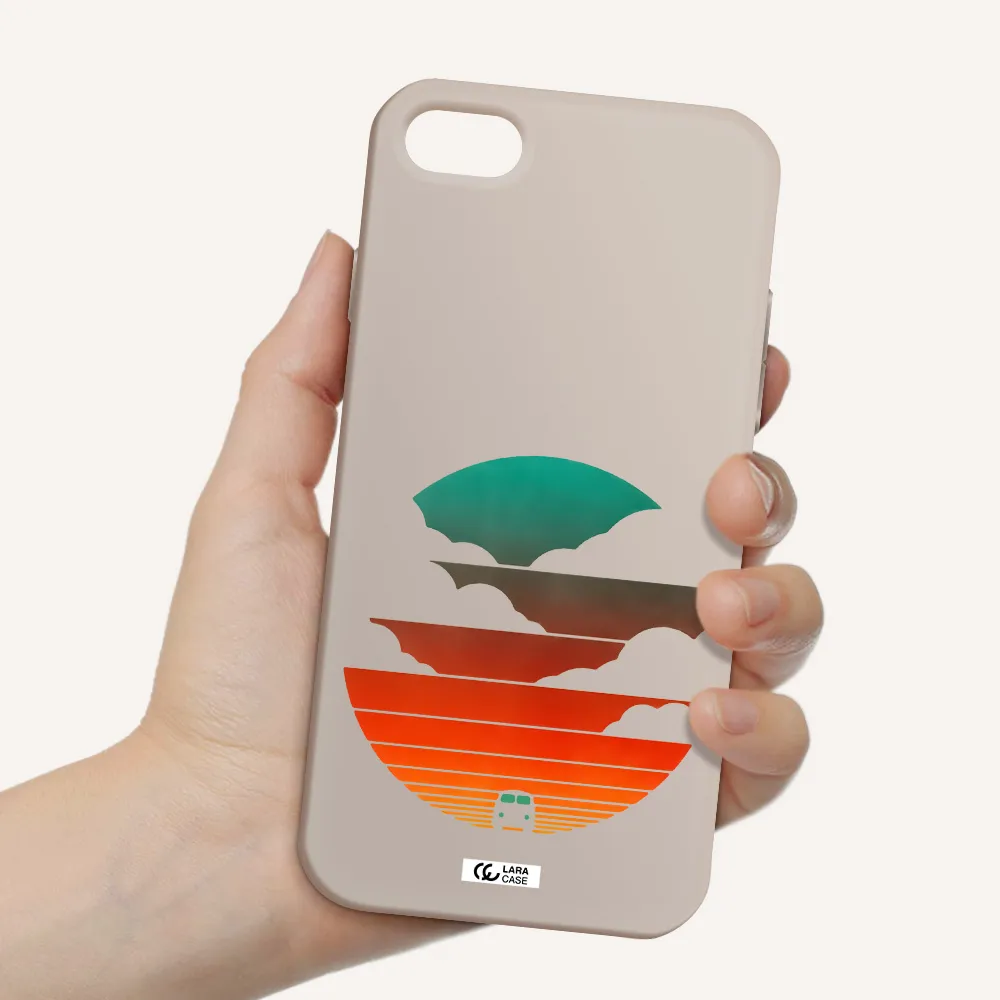 a logo of a boat Apple iPhone 8 Silicone Stone Case