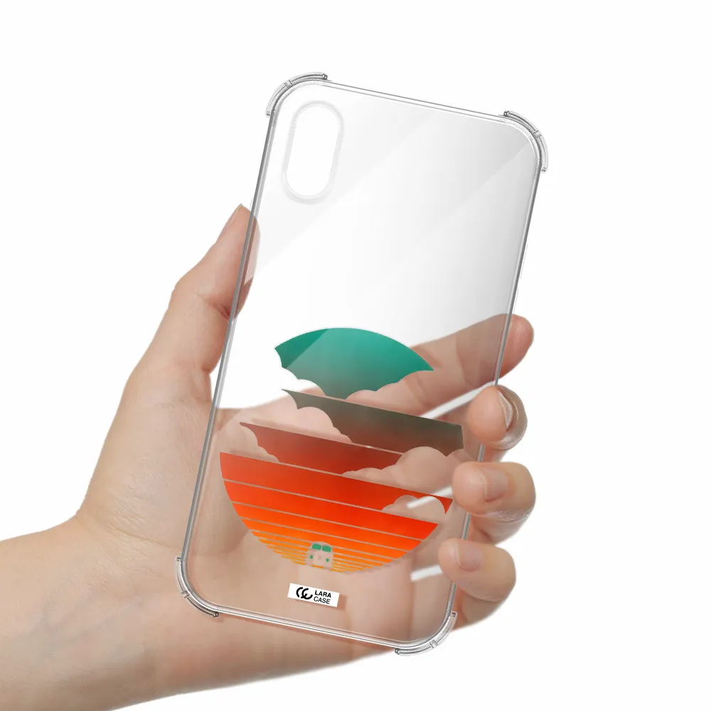 a logo of a boat Apple iPhone X Clear PC Case