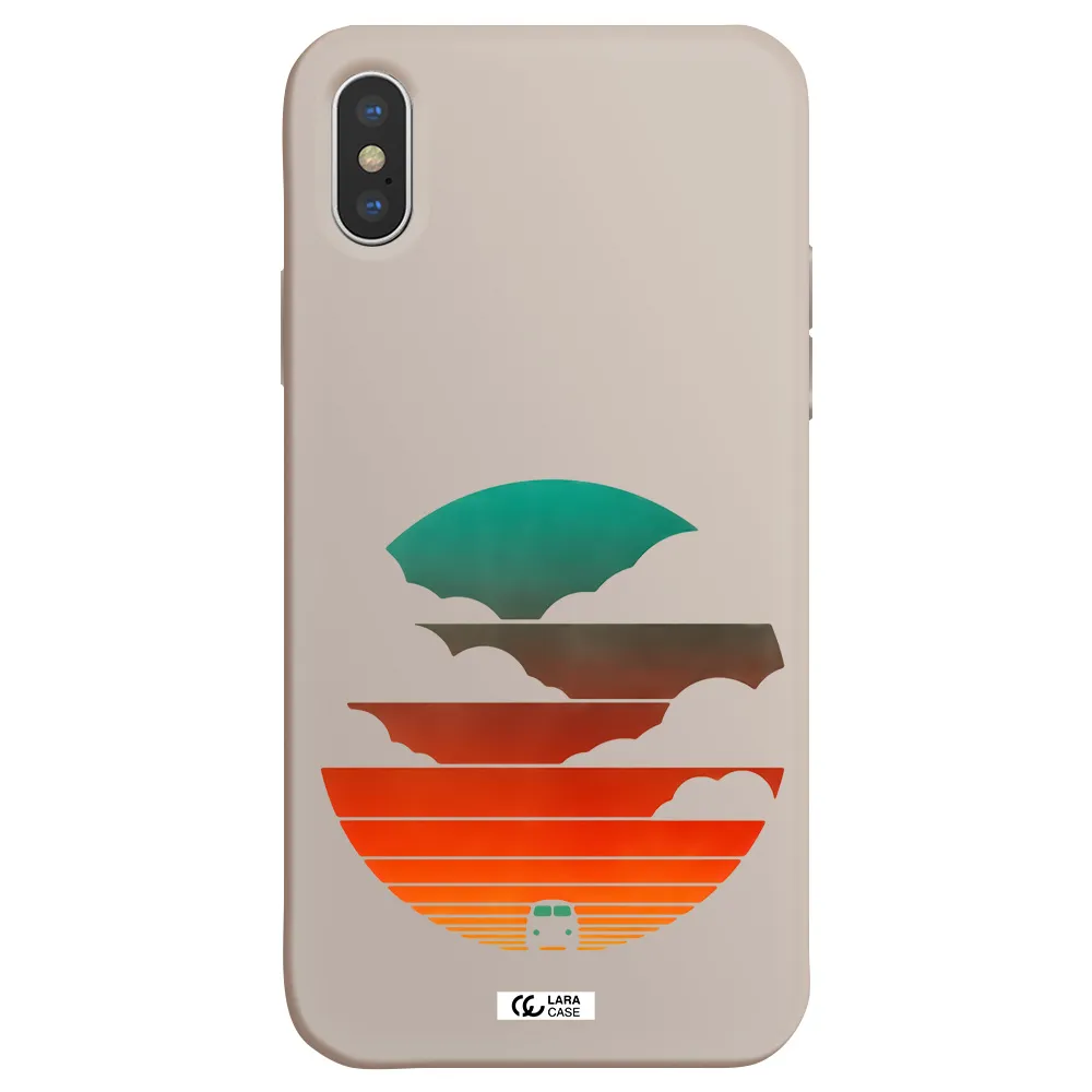 a logo of a boat Apple iPhone X Silicone Stone Case