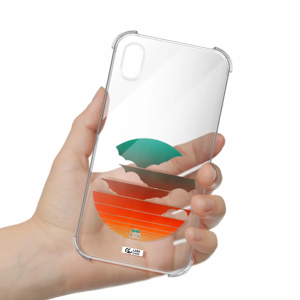 a logo of a boat Apple iPhone XR Clear PC Case