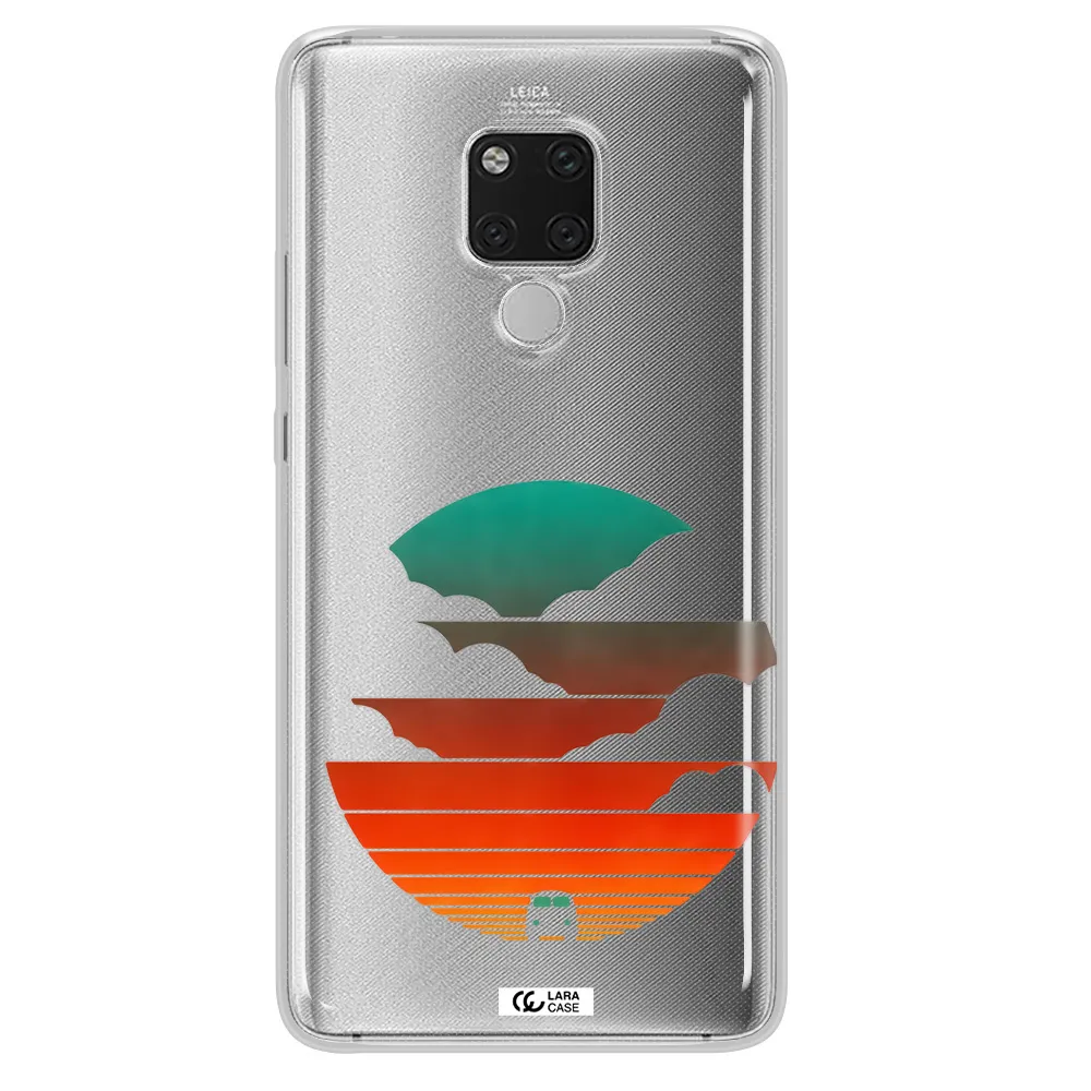 a logo of a boat Huawei Mate 20X Clear TPU Case