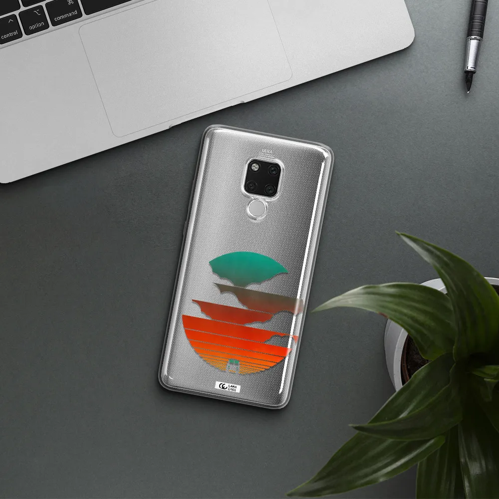 a logo of a boat Huawei Mate 20X Clear TPU Case