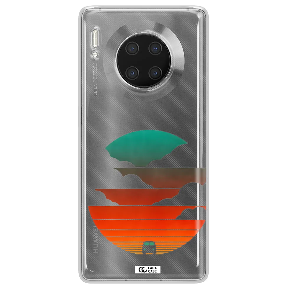 a logo of a boat Huawei Mate 30 Pro Clear TPU Case