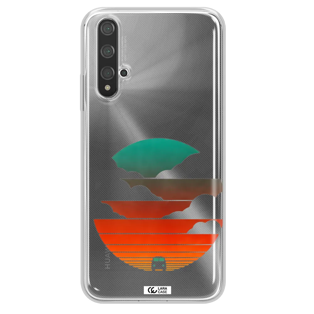 a logo of a boat Huawei Nova 5t Clear TPU Case