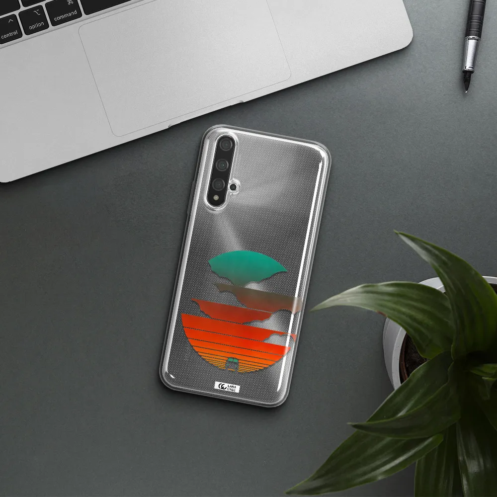 a logo of a boat Huawei Nova 5t Clear TPU Case