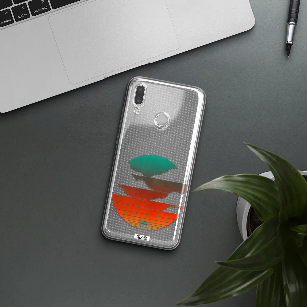 a logo of a boat Huawei P Smart 2019 Clear TPU Case