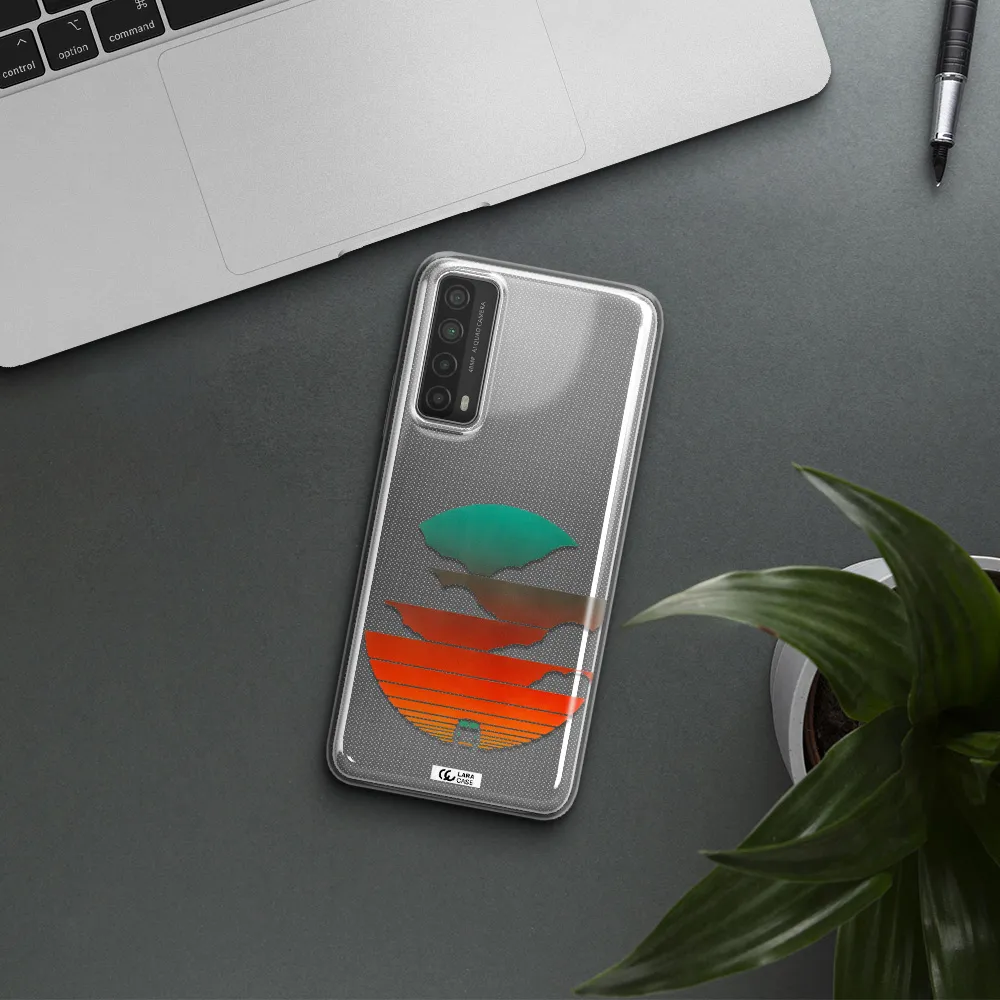 a logo of a boat Huawei P Smart 2021 Clear TPU Case