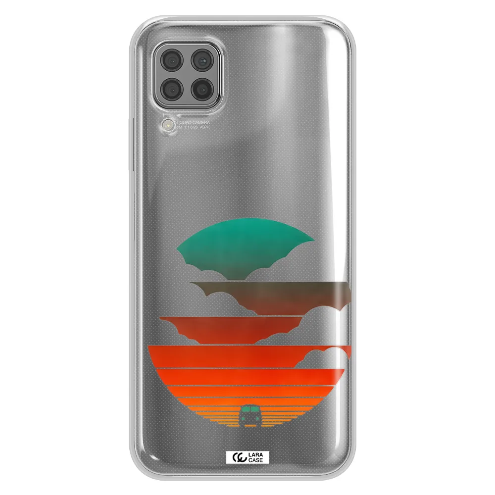 a logo of a boat Huawei P40 Lite Clear TPU Case