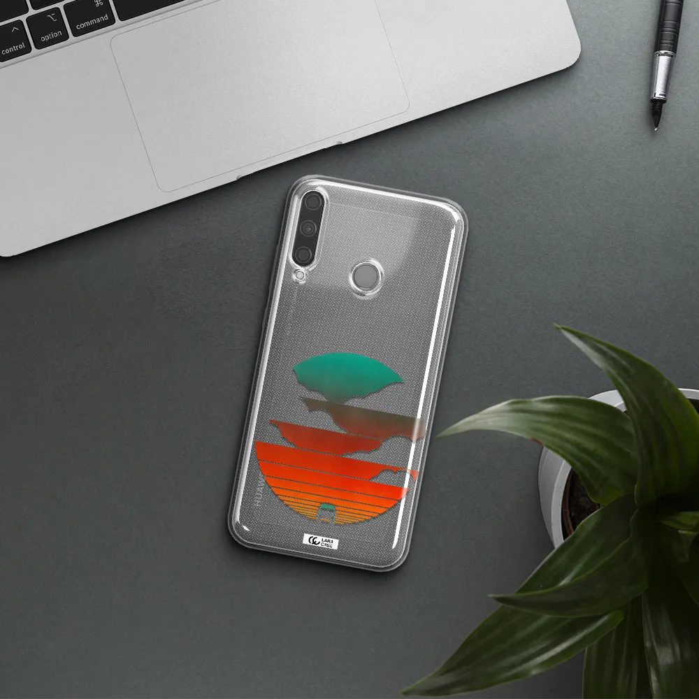 a logo of a boat Huawei P40 Lite E Clear TPU Case